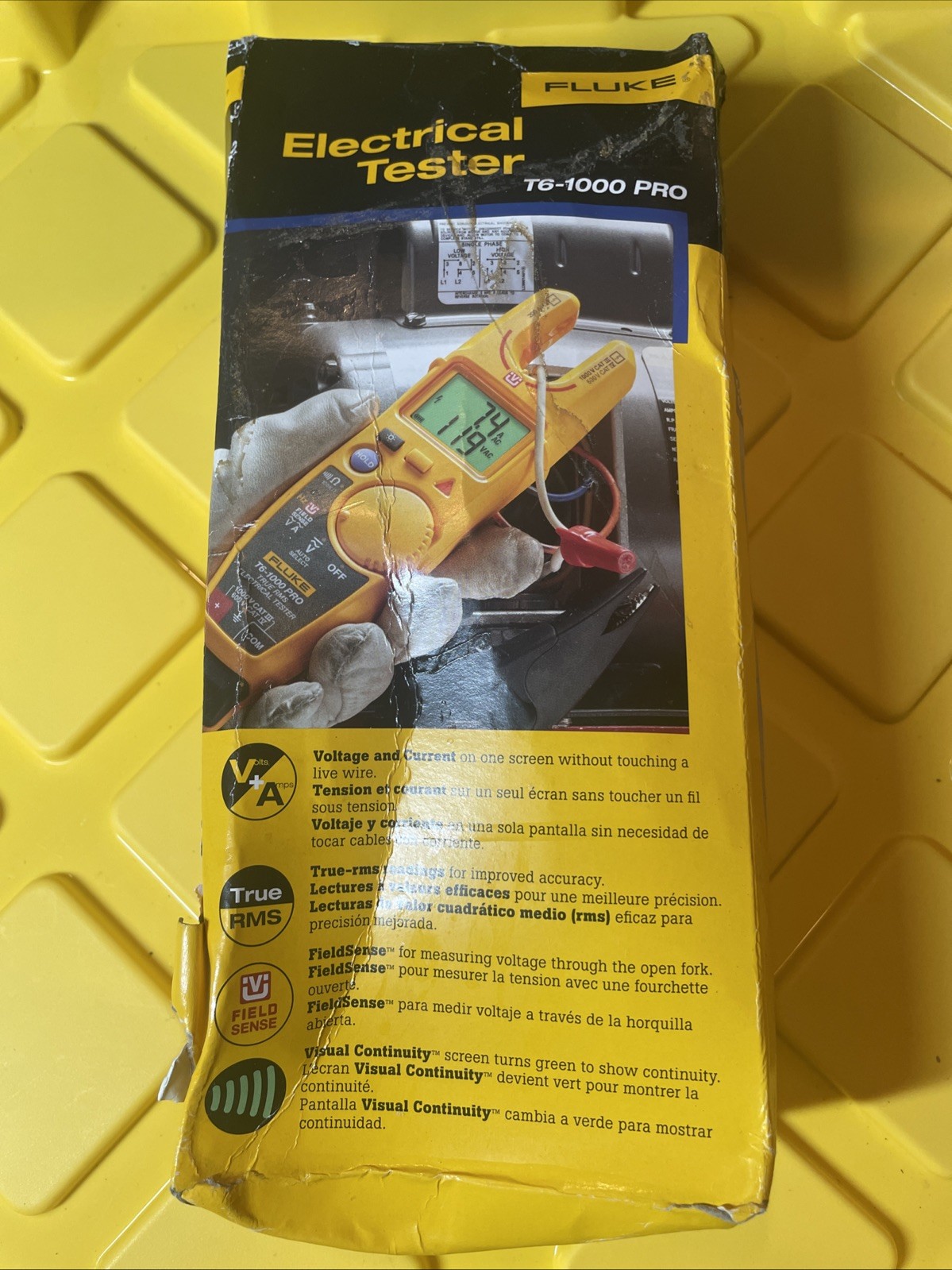 Fluke T6-1000 PRO Electrical Tester FieldSense 1000V 200A True-RMS 5134747 NEW