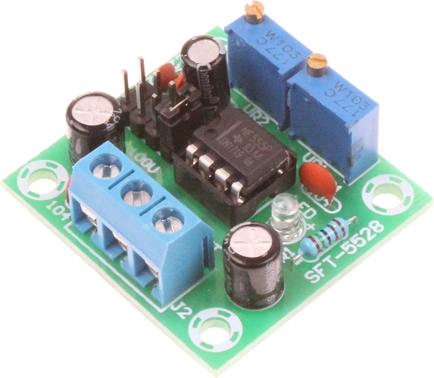 NE555 Pulse Module Rectangular Square Wave Signal Generator 1Hz-200kHz Freque…