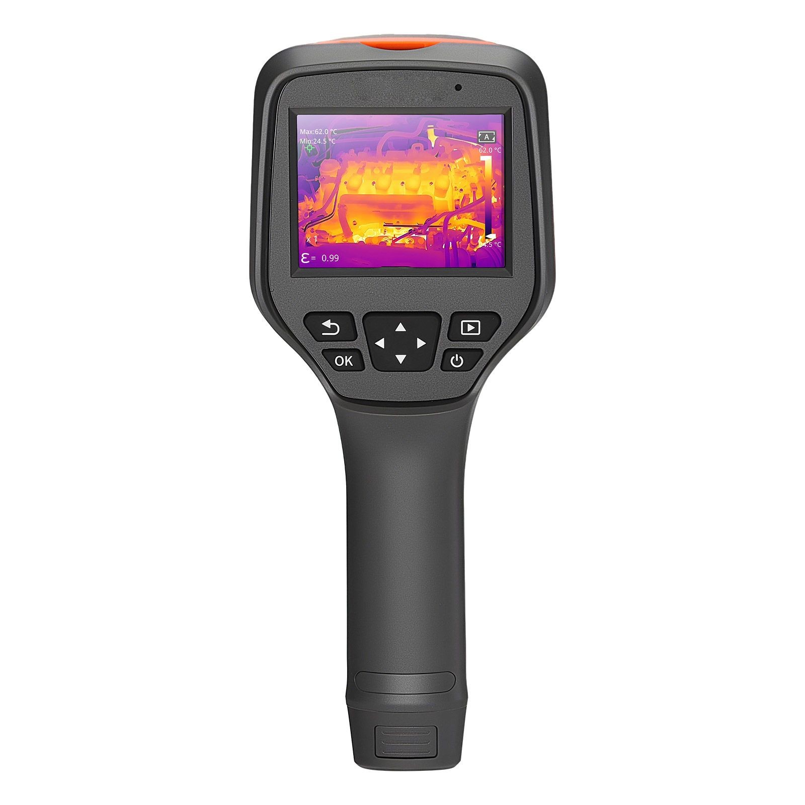 Handheld Thermal Camera 256×192 IR, 2MP Visual, 3.5in Touchscreen
