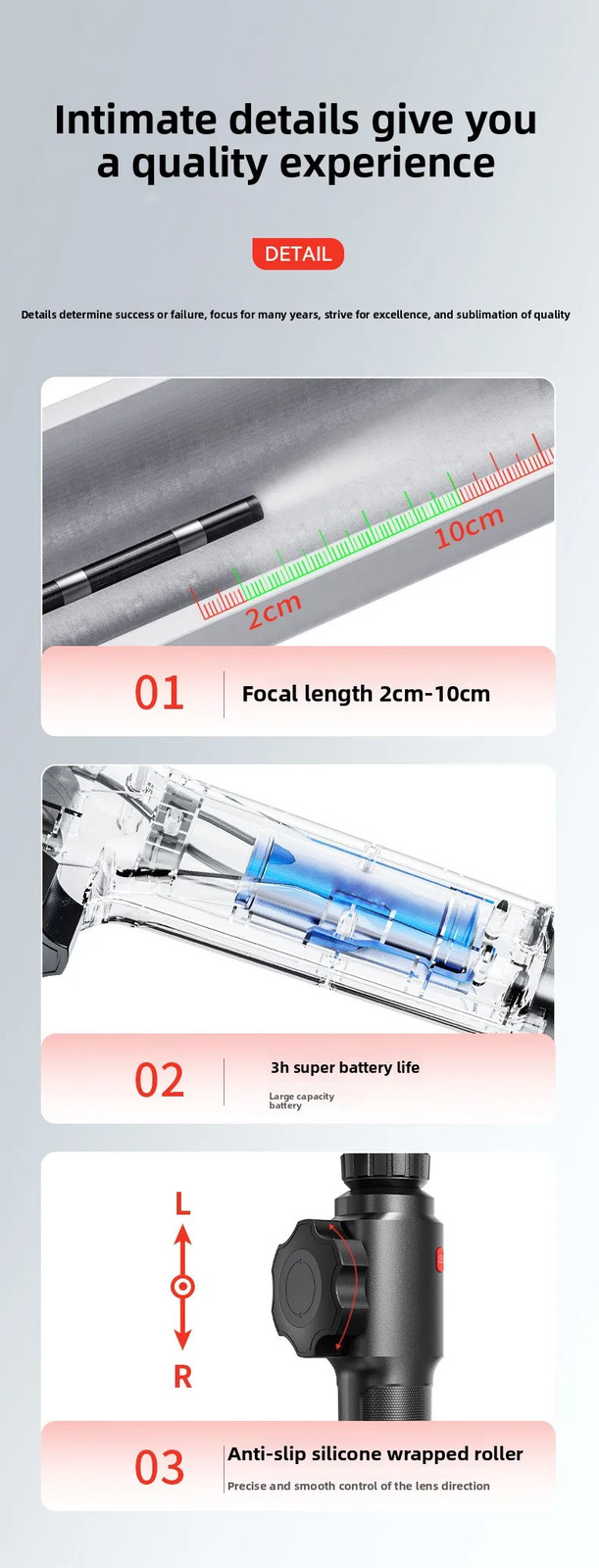 S20B 4.3 Inch Screen 360° Portable Borescope Camera for Auto Repair