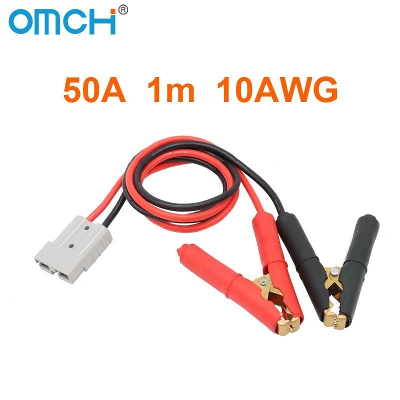 2PCS Car Alligator Clips Crocodile Clip Battery Test Clamps 100A Red Black
