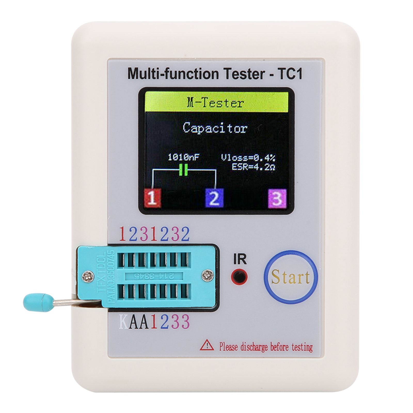 Multi-function Transistor Tester 3.5in TFT Screen LCR TC1 For Capacitor Diodes