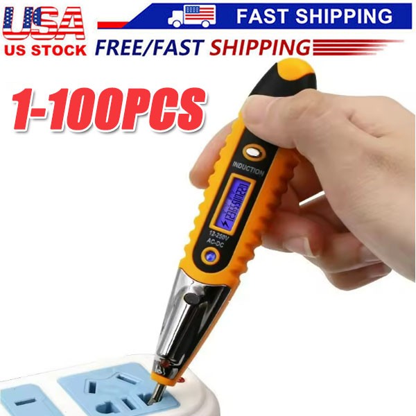 Voltage Electric Tester Volt Detector Test Pen AC DC Non-Contact Sensor 12-1000V