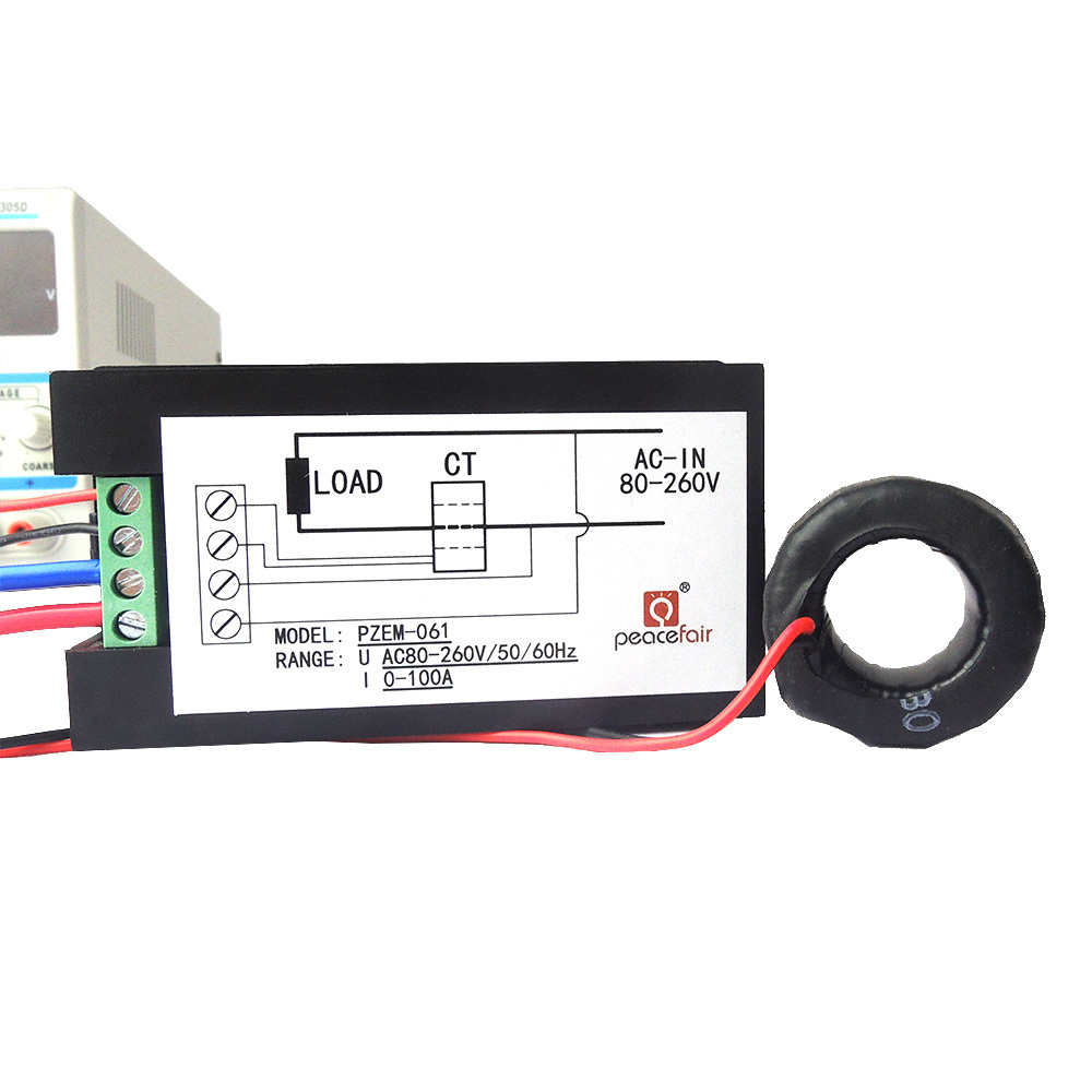 AC 20A 100A Digital Panel Meter Monitor Watt Kwh Power Energy Voltmeter Ammeter