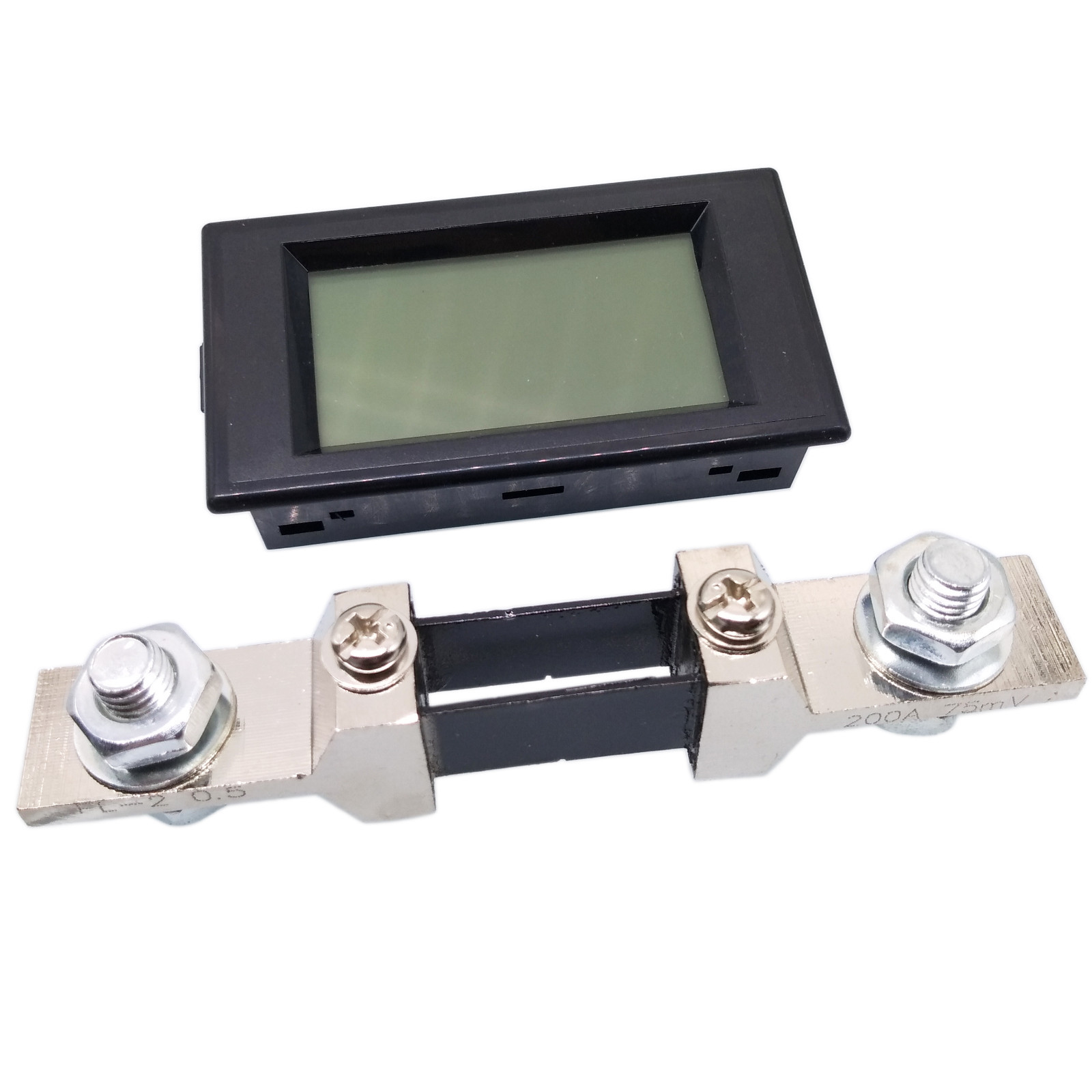 US Stock Blue LCD Digital AMP Current Panel Meter Ammeter AC 200A & Shunt