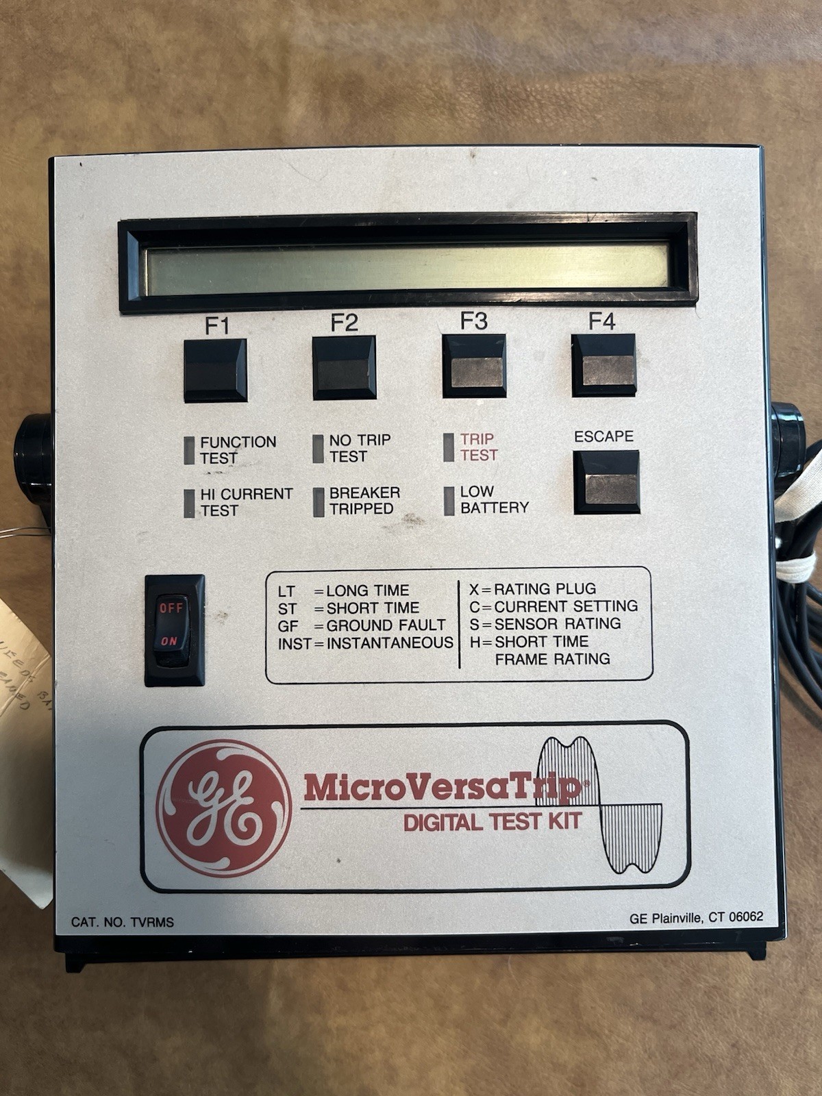 GE General Electric TVRMS MicroVersaTrip Digital Test Kit RMS-9 Or Epic PARTS