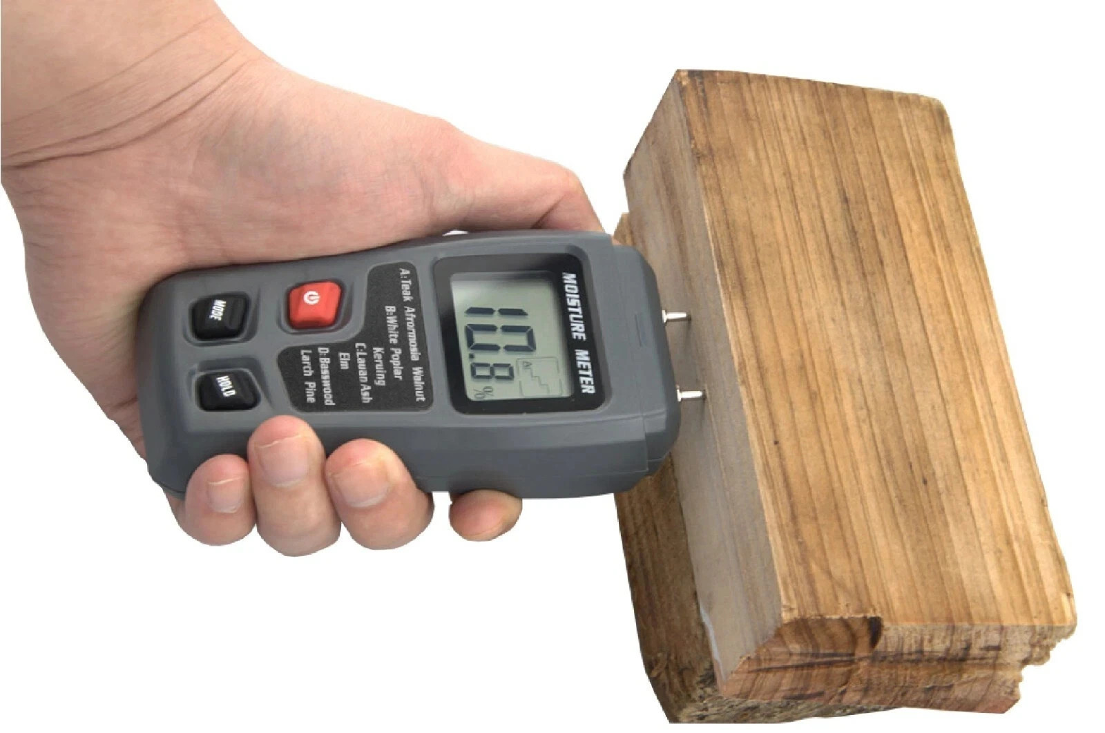Digital LCD Wood Moisture Meter Detector Tester Wood Firewood Paper Cardboard