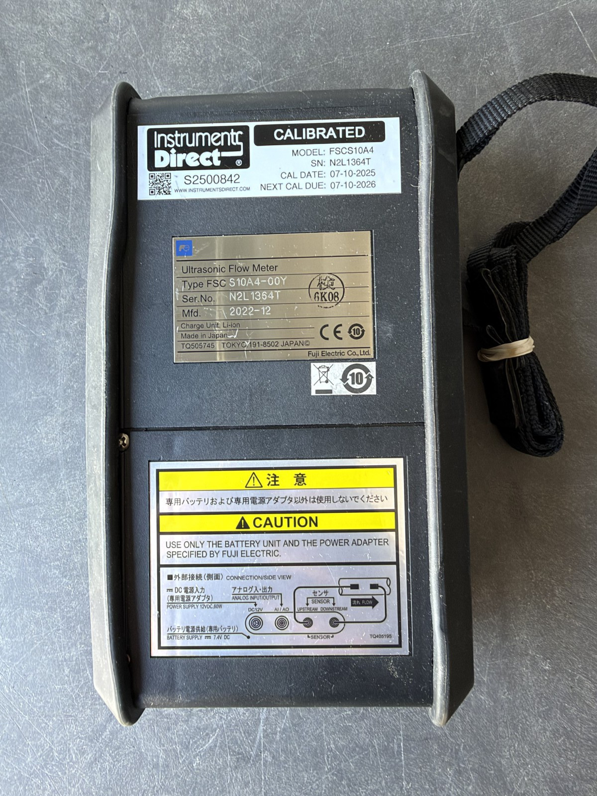 Fuji Electric Portaflow (FSC 101) Ultrasonic Flow Meter