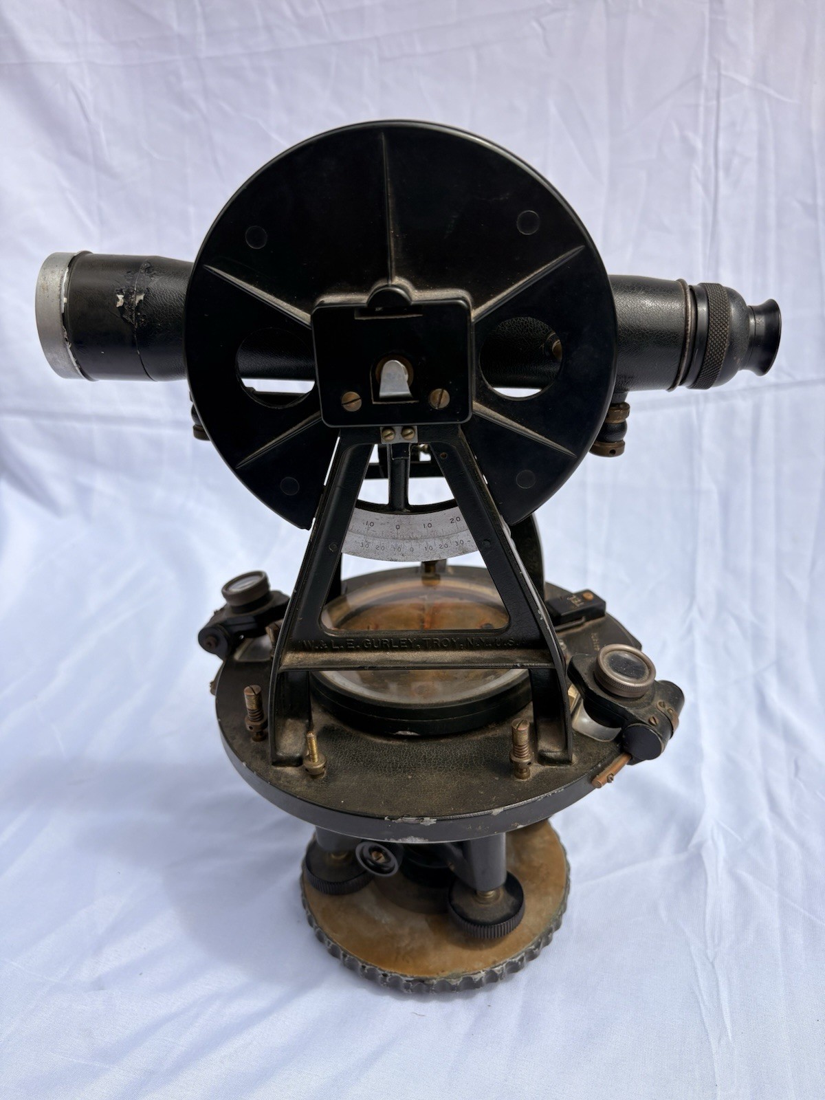 Vintage W. & L. E. Gurley Surveyor Transit Theodolite Troy NY Serial 441474