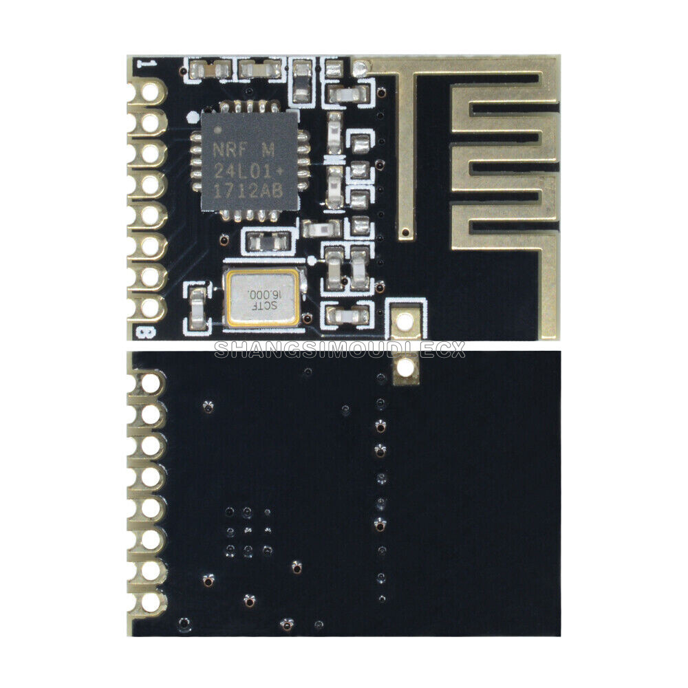 Mini NRF24L01+ SMD 1.27MM Wireless Transceiver Module Small Size-