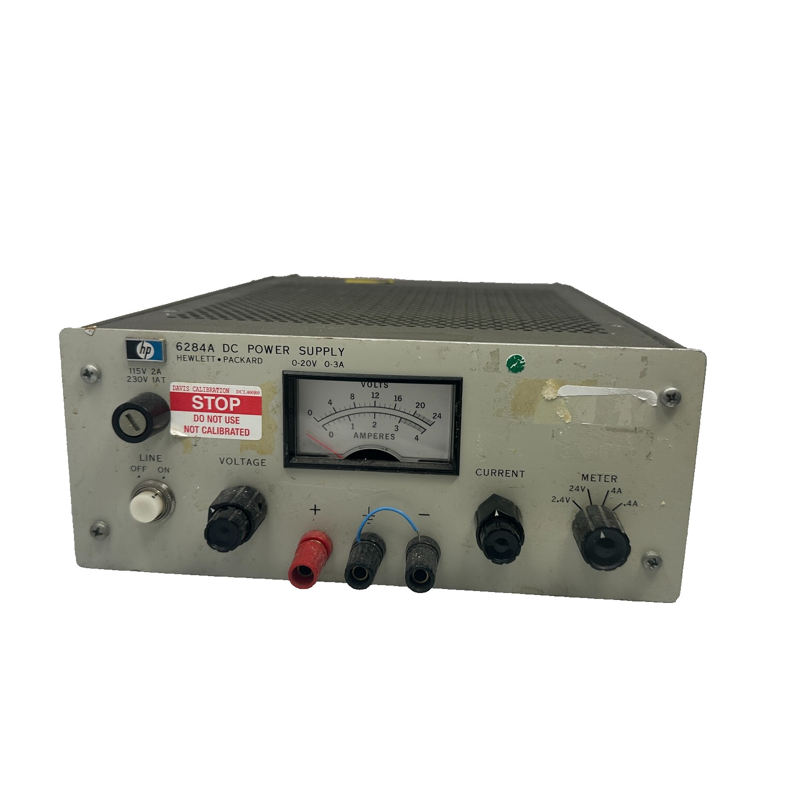 HP 6284A DC Power Supply 0-20V 0-3A Linear Lab Bench Power Supply Agilent