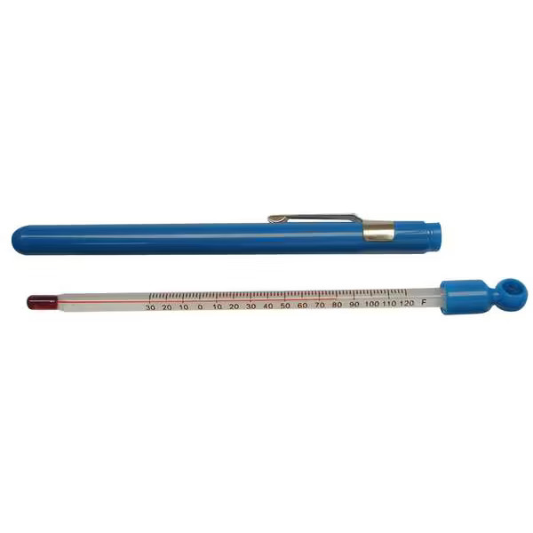Manufacturer Varies Glass Pocket Thermometer,-30 to 120F 6DKC9 Manufacturer