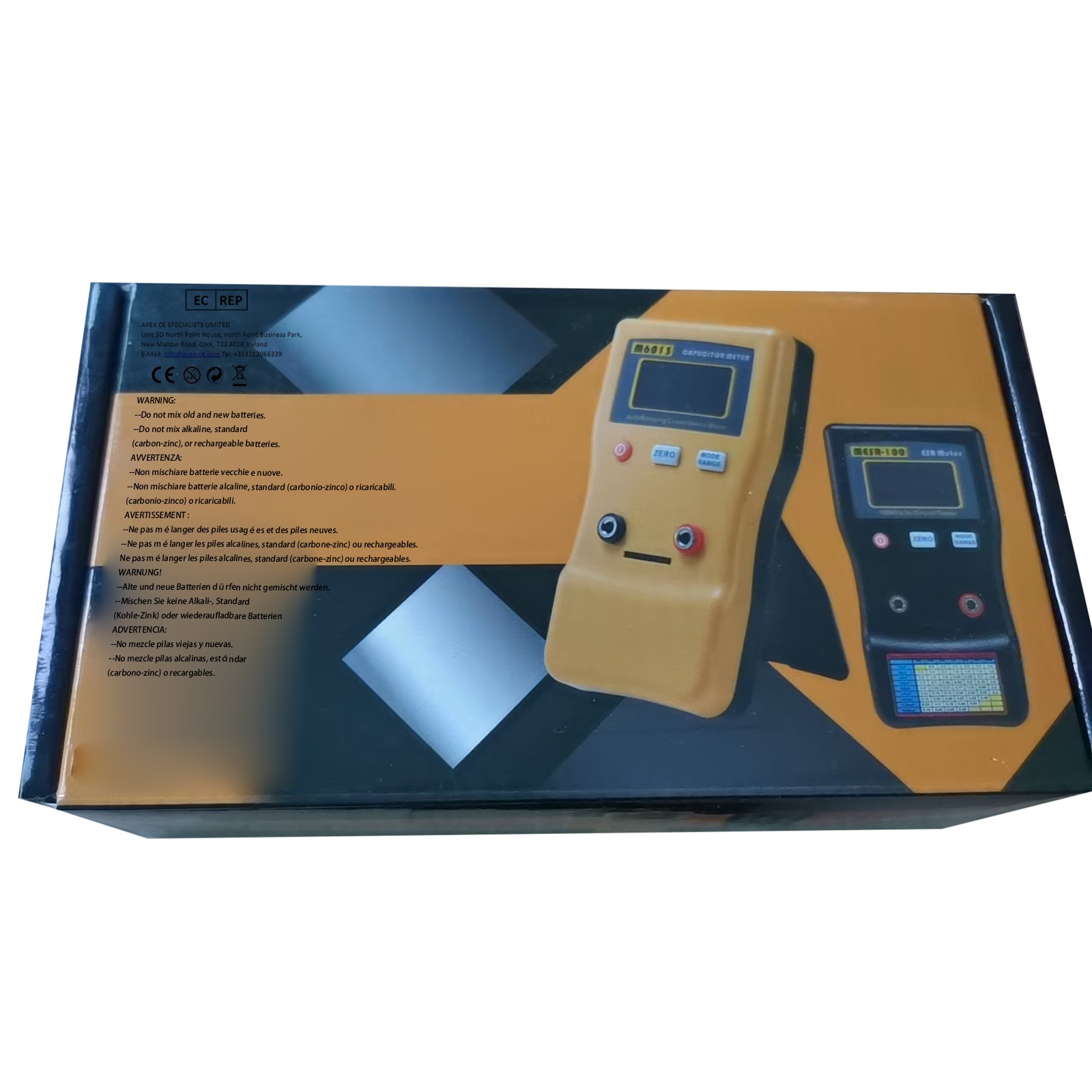 Orange M6013 Capacitor Meter Auto Rang Measuring Capacitance Tester Instrument