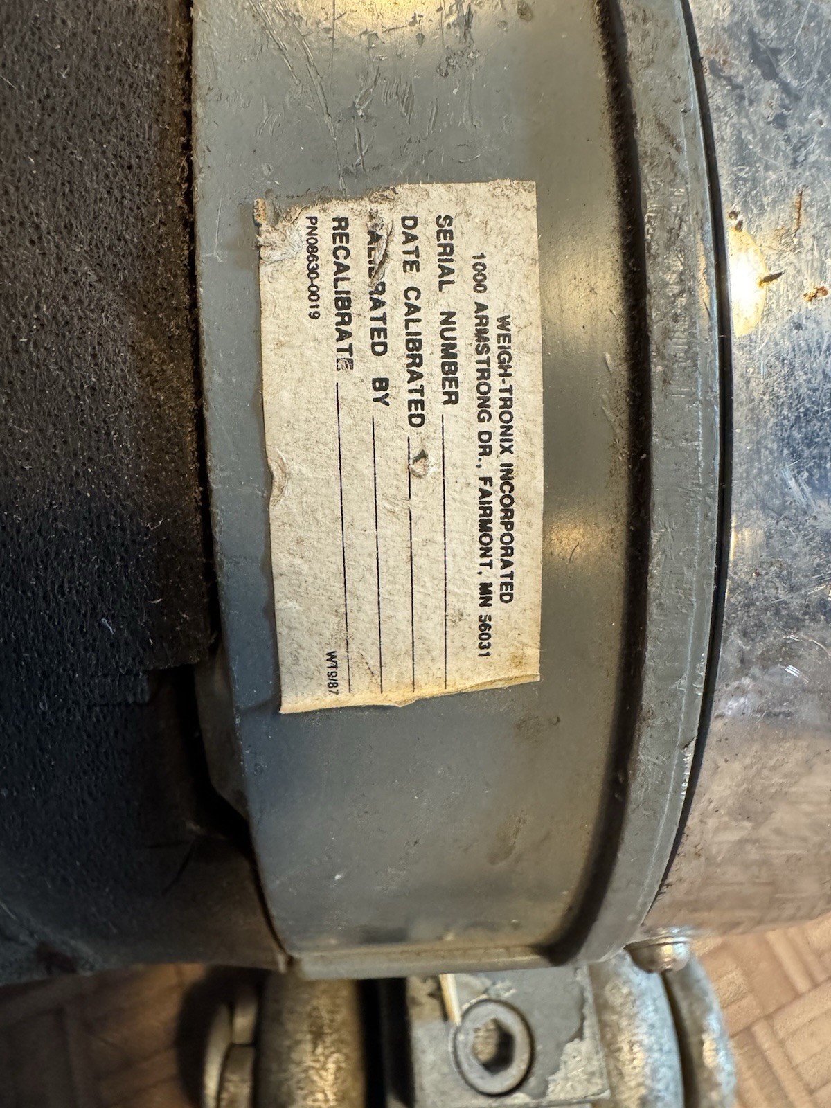 Vintage Dillon dynamometer 10,000 lb capacity scale with metal case made in USA