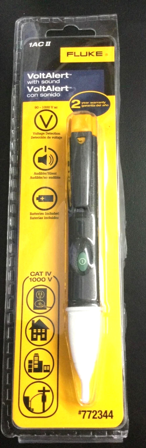 Fluke 1AC-C2 II VoltAlert Non-contact 90~1000V AC Voltage Detector Tester 4165