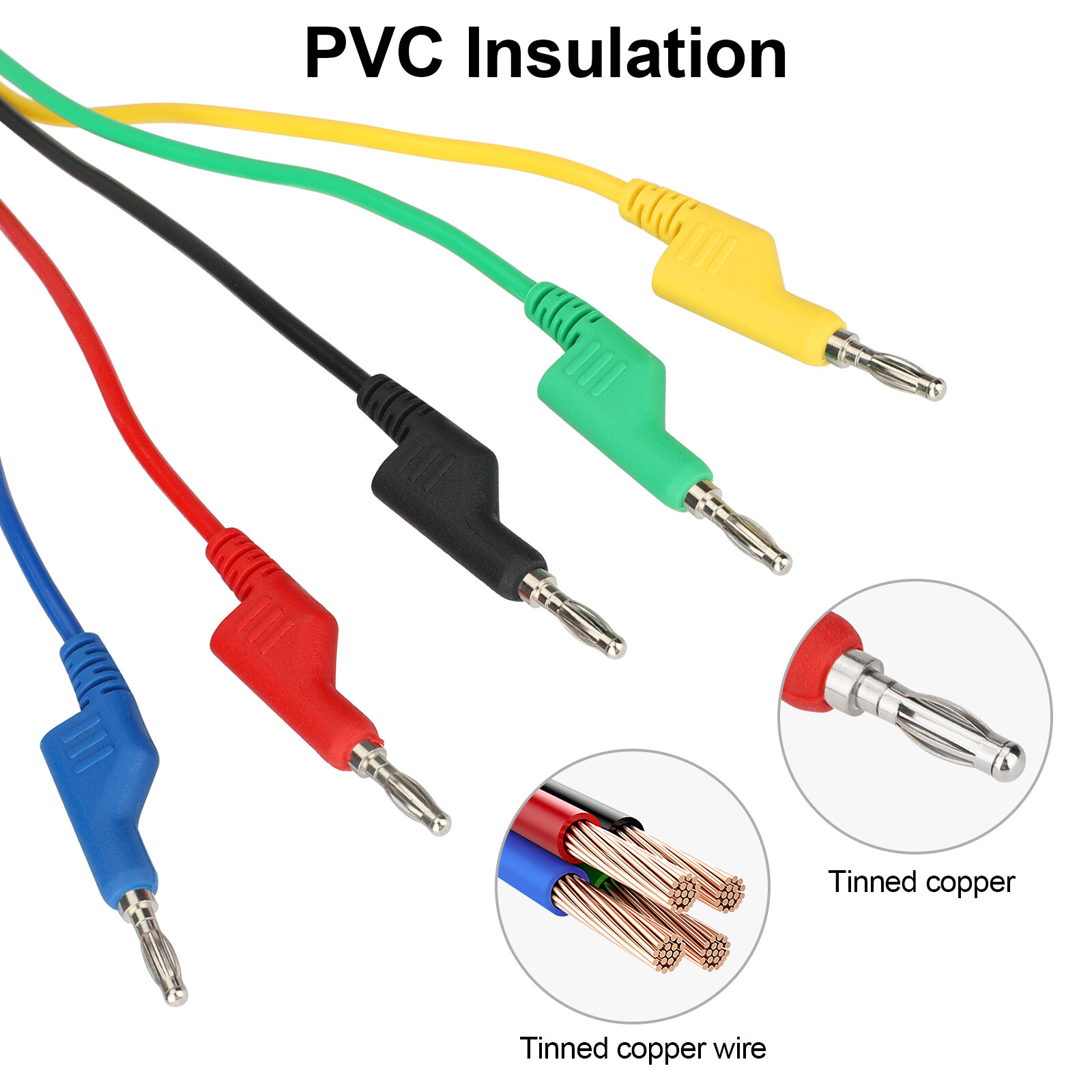 30pcs Automotive Multimeter Test Lead Kit 4mm Banana Plug Alligator Clip Probe