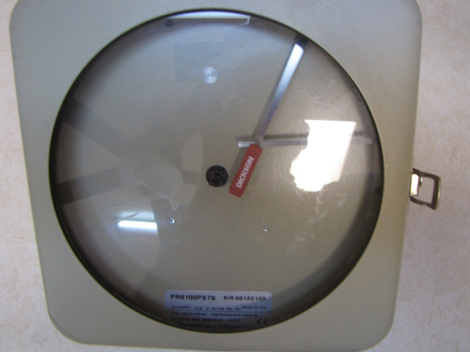 DICKSON PR8100PB7S PRESSURE CHART RECORDER, 8in, 0-100psi, 7 day.