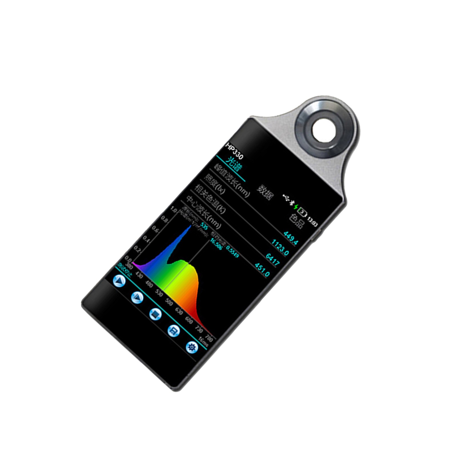 HP330 Spectrometer CCT CRI Lux Illuminometer Photography Photometer 380-780nm
