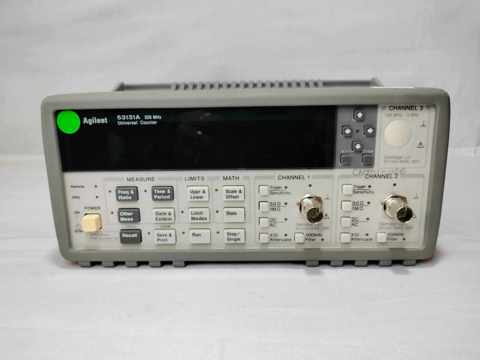 HP Agilent 53131A Universal Counter 225MHz S/N:MY40014344 Made in Malaysia