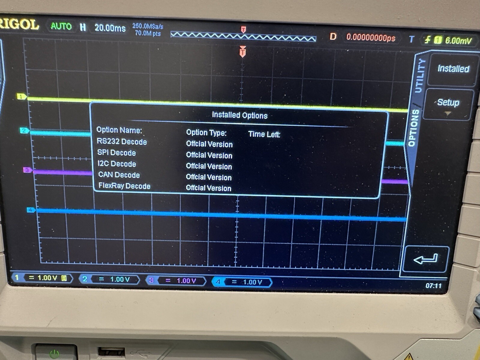 Rigol DS4034 500MHz 4ch 4GS/s With All OPTIONS UNLOCKED 4x 500MHz Probes