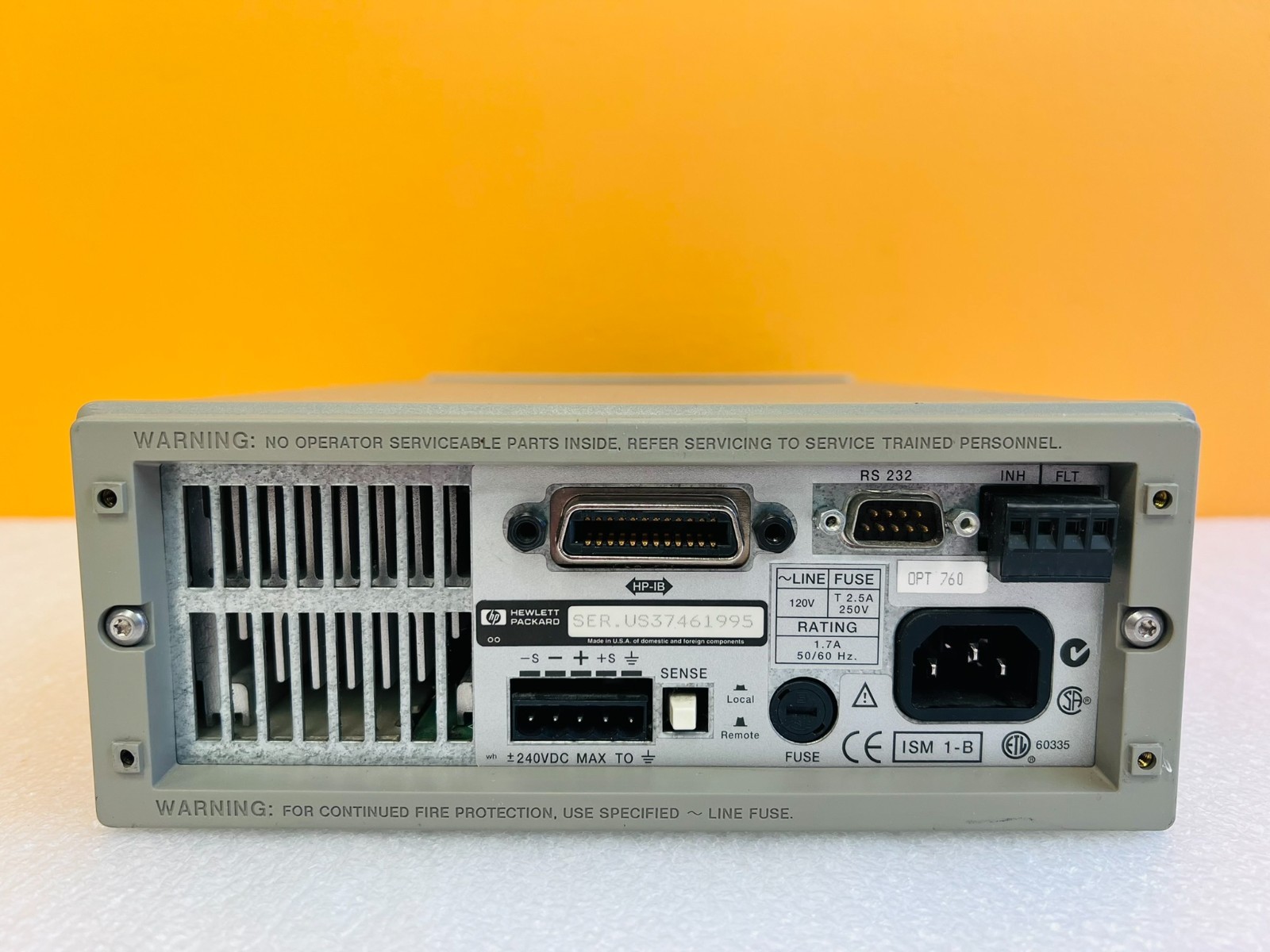 HP Agilent 6612C 0-20V, 0-2Amps, 40 W, IEEE-488/RS-232, DC Power Supply Tested!