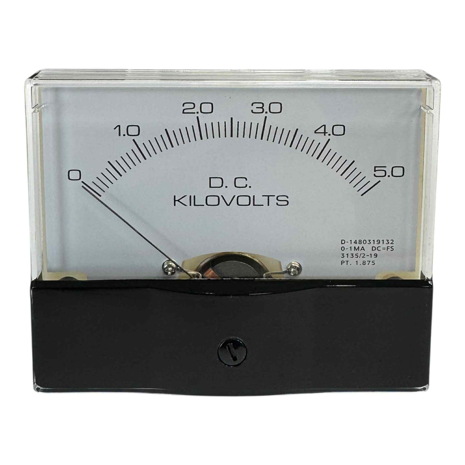 Rectangular DC Panel Meter Voltmeter 0–5000V, 4×3.5″ High Voltage Meter 5kv