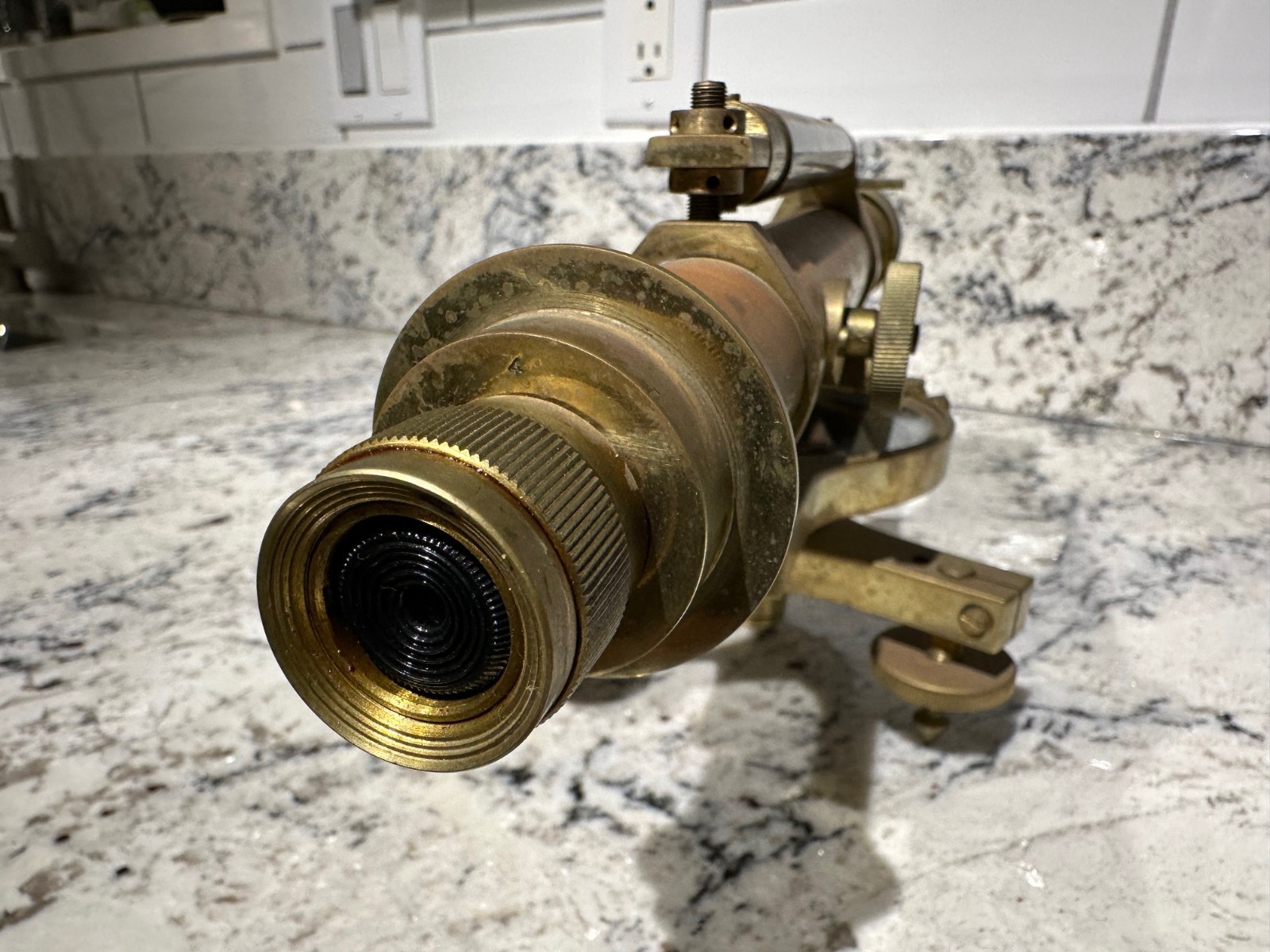 BRASS THEODOLITE Stanley London UK Antique Surveyor’s Instrument Early 1900’s
