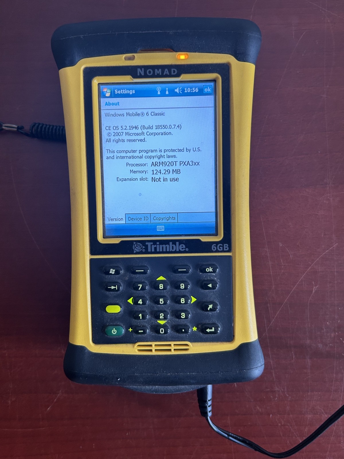 Trimple Nomad 6GB Rugged Handheld Data Collector w/ Programs Office Arc + Power