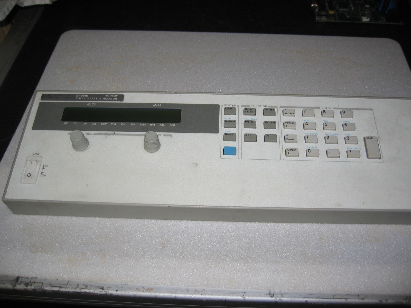 HP E4351B Front Control Panel Solar Array Simulator