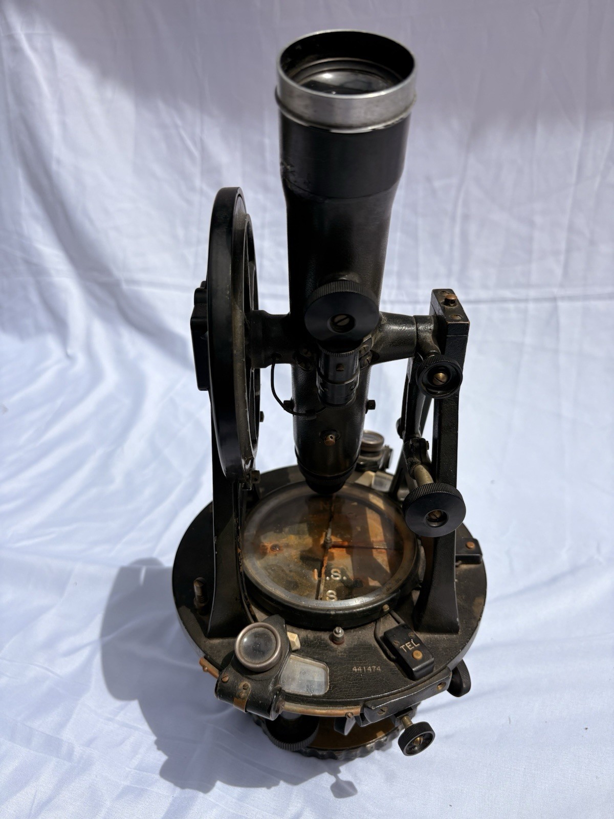 Vintage W. & L. E. Gurley Surveyor Transit Theodolite Troy NY Serial 441474