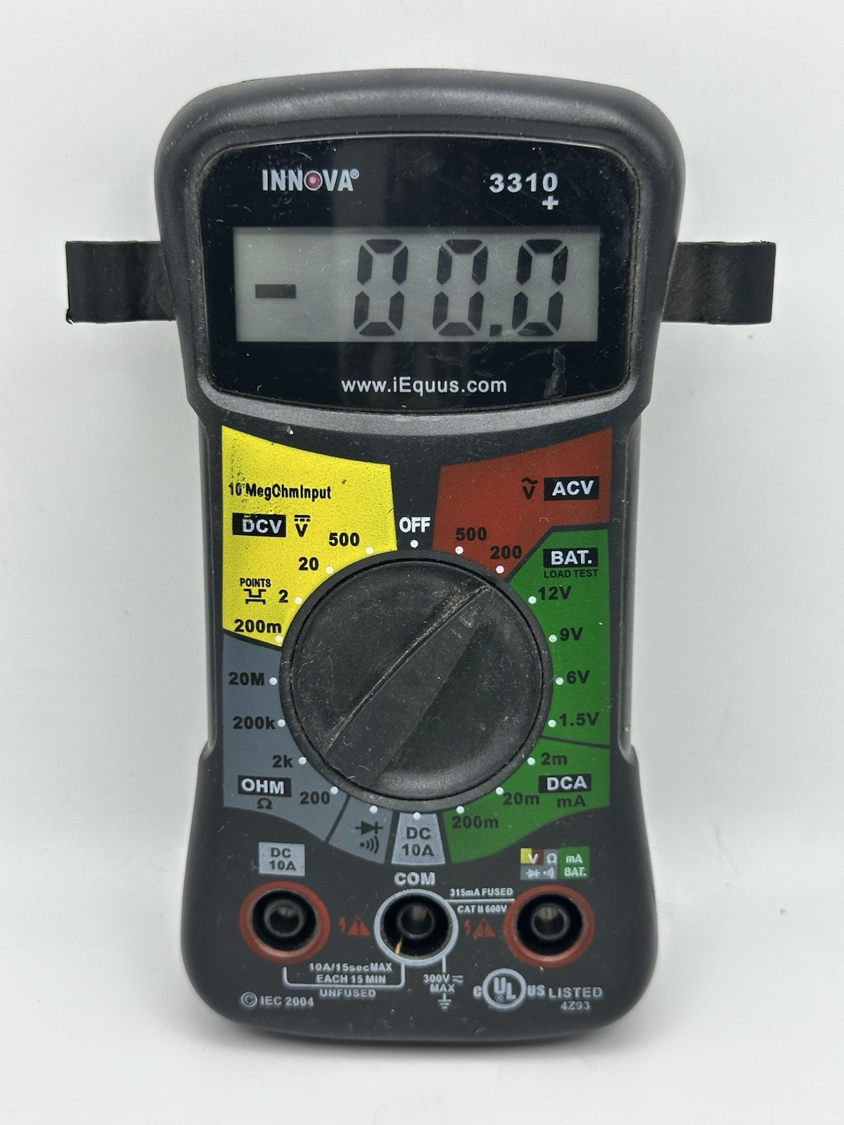 Innova Digital Multimeter Model 3310+ With Leads 2004 EUC