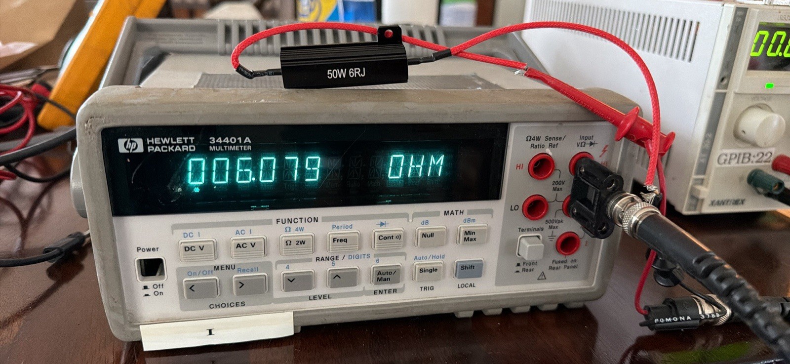 Hewlett Packard HP 34401A 6.5 Digit Benchtop Multimeter 1000V Auto-Range