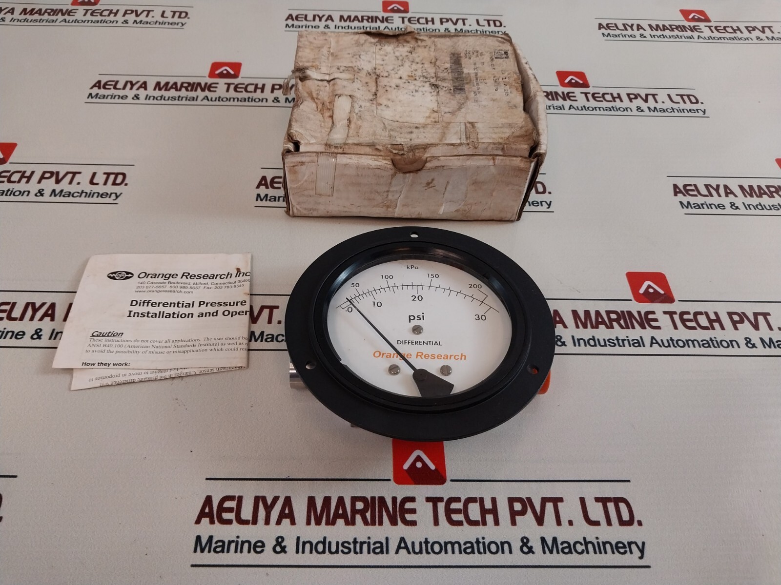 Orange Research 1201PG-1C-4.5F Differential Pressure Instrument 3000 PSI