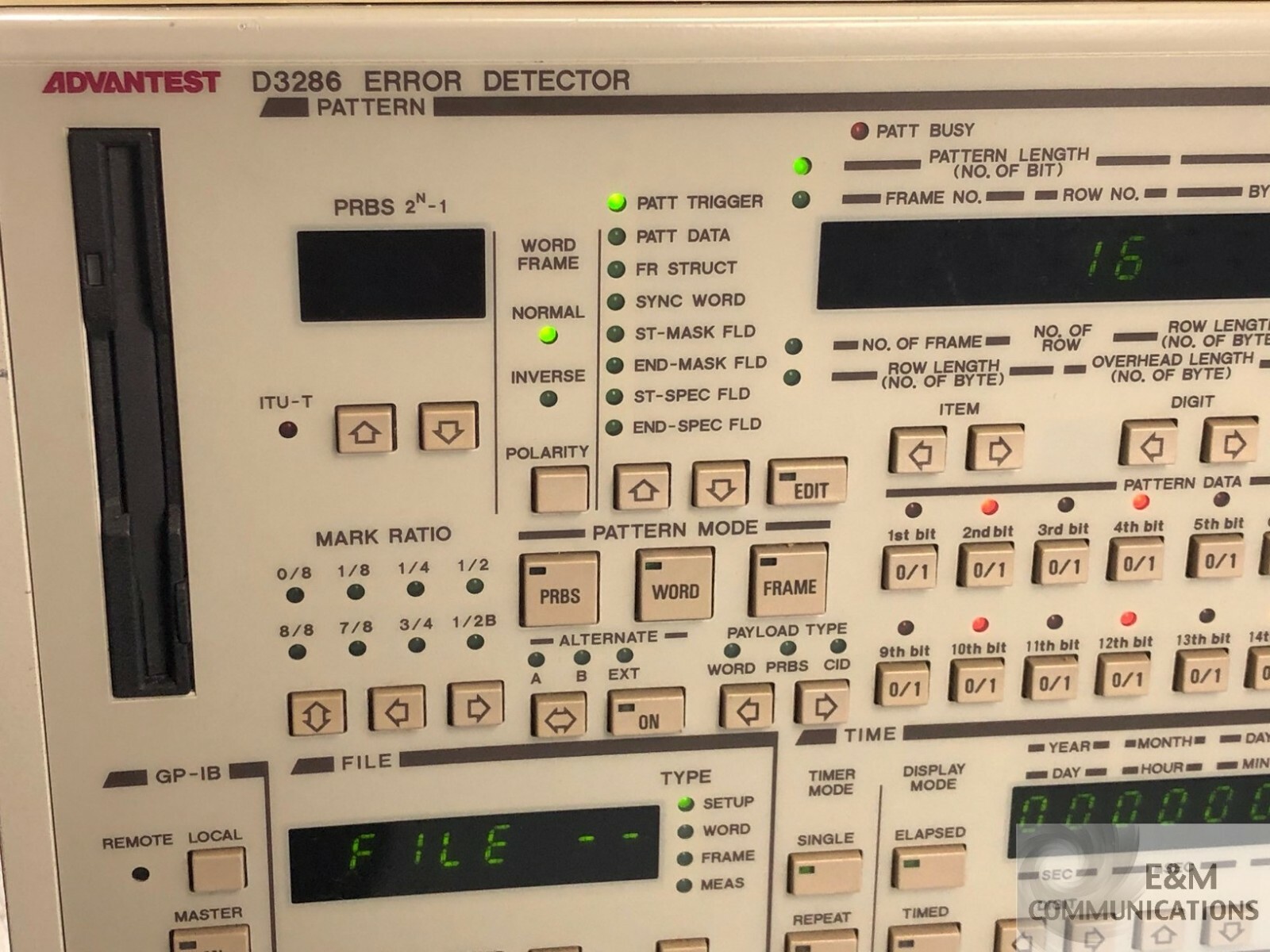 D3286 ADVANTEST DIGITAL TRANSMISSION TESTER 12GB/S ERROR RATE DETECTOR (2)