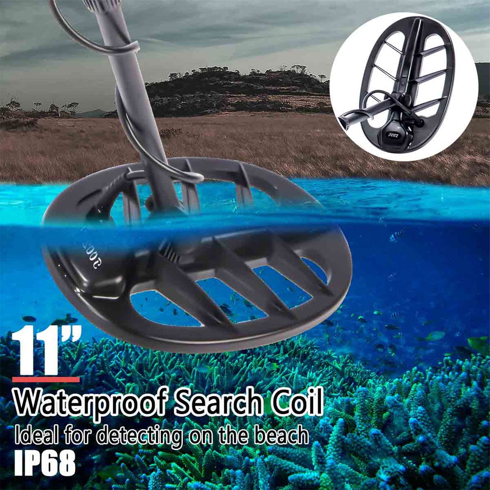 GOLDSEEKERS Metal Detector 13kHz Waterproof Coil Coinshooting Gold Prospecting