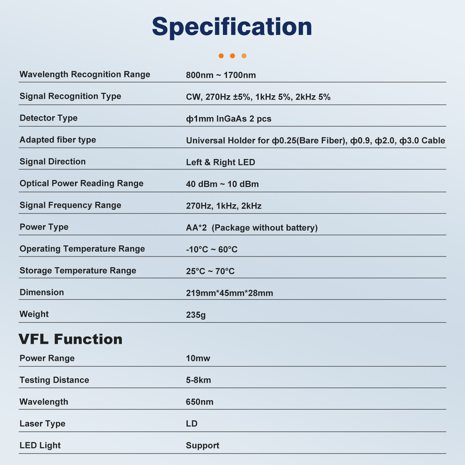 Komshine FI-20V Fiber Optic Identifier & KPN-35 PON Power Meter 1310/1490/1550nm