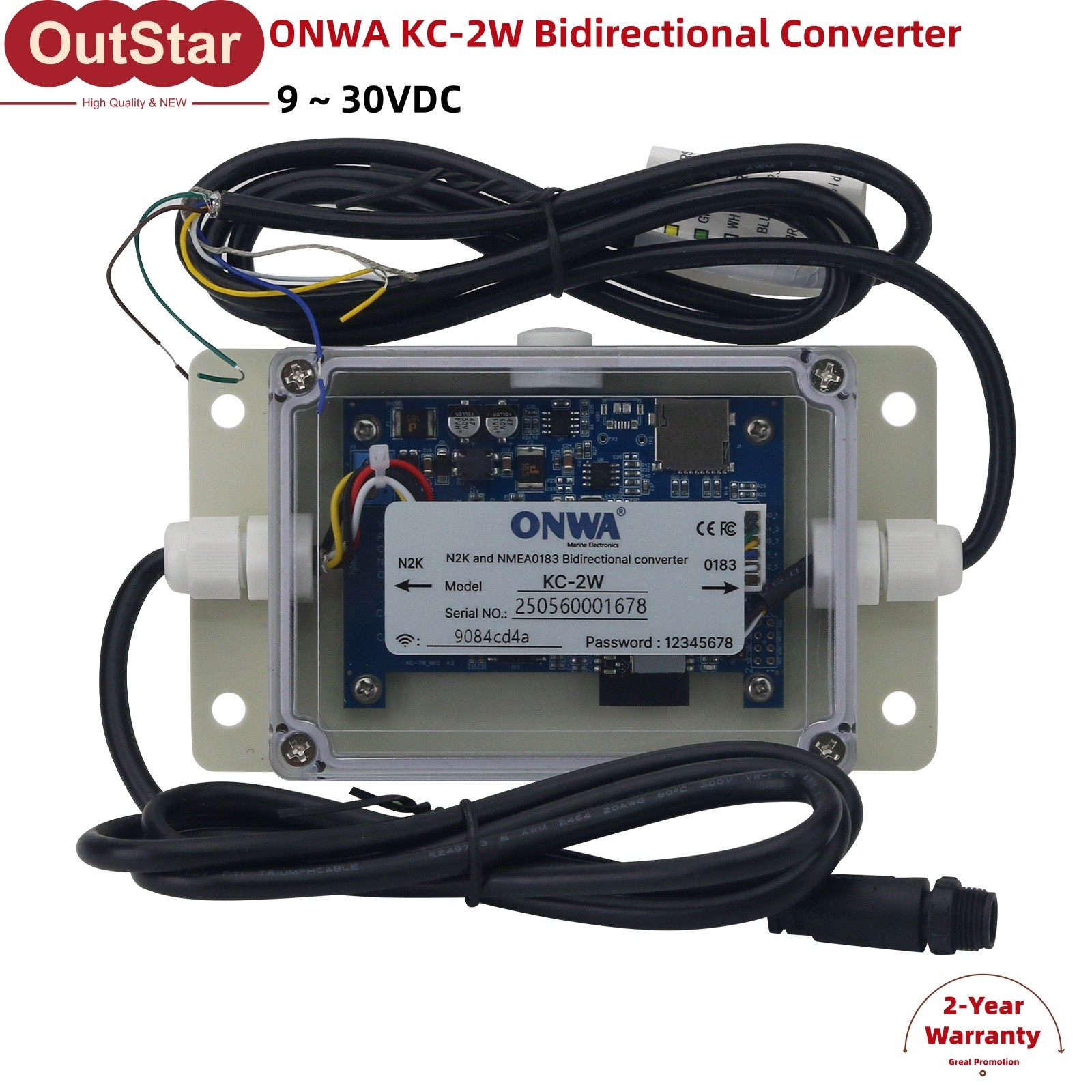 ONWA KC-2W Converter N2K (NMEA2000) and NMEA0183 Bidirectional Converter Wifi