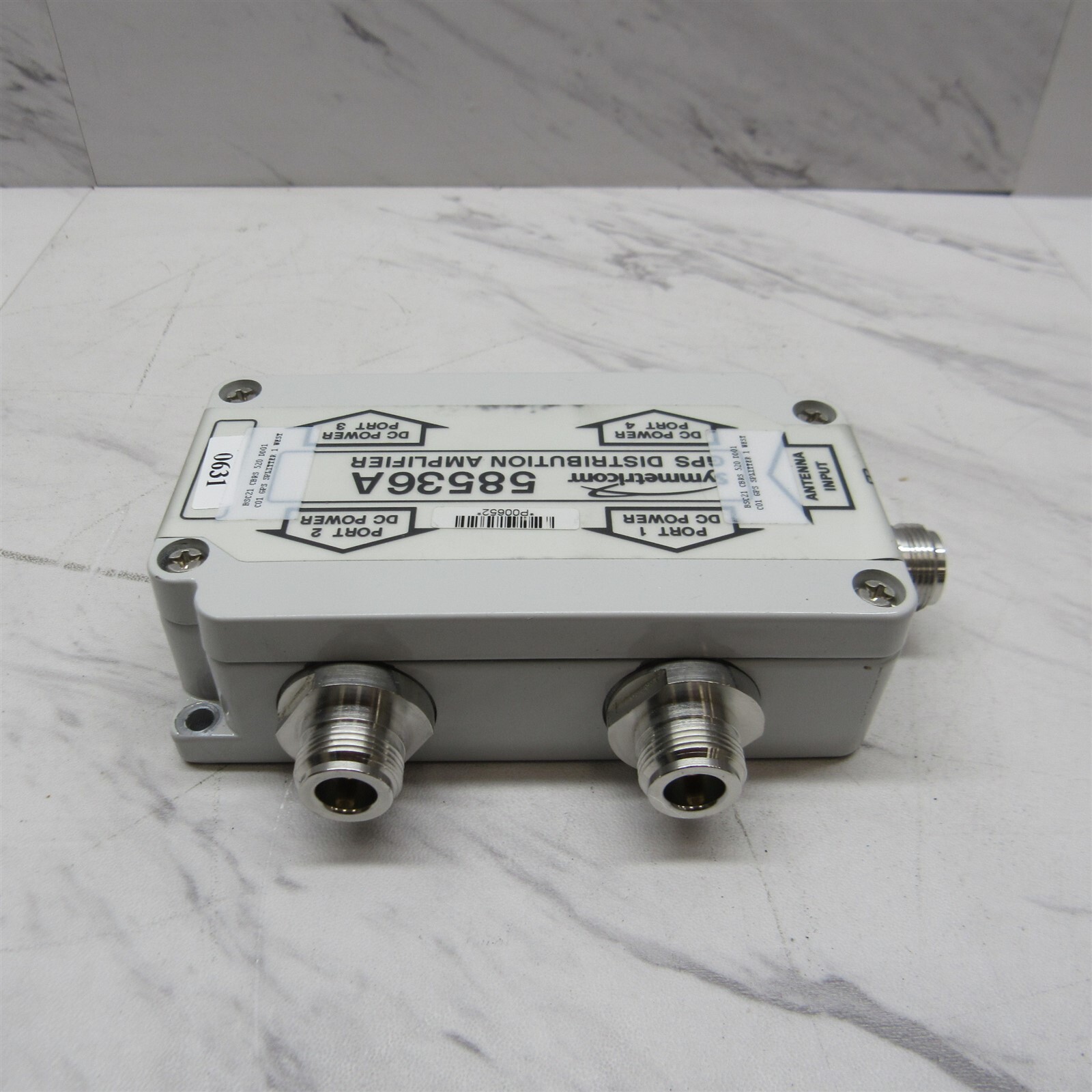 Symmetricom 58536A GPS GNSS 4-Way Active Distribution Amplifier Four Port N Conn