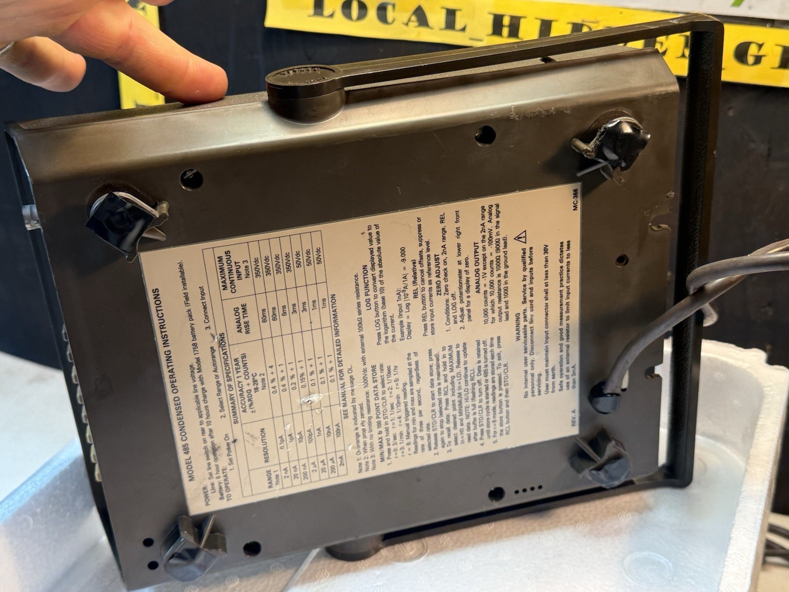 Keithley 485 Autoranging Picoammeter