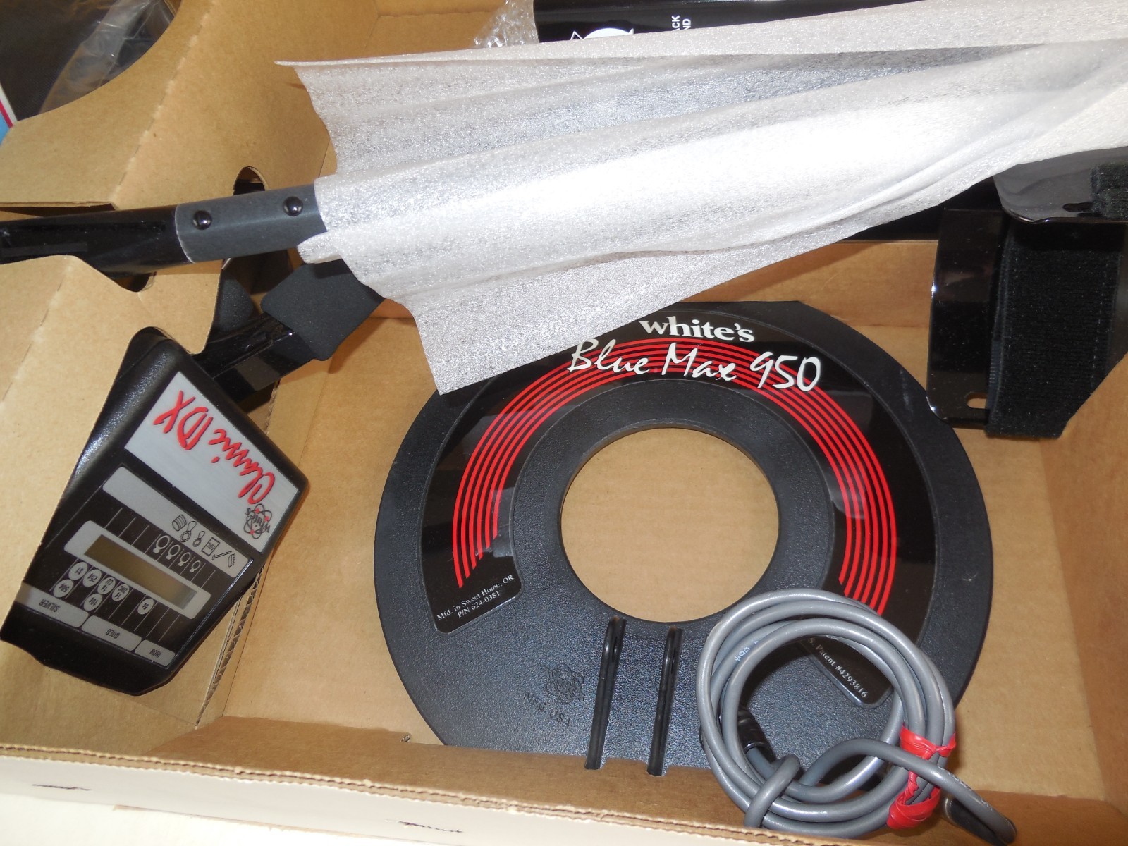 White’s Classic SL IDX Blue Max 950 & Bullseye 5.3 Coil Metal Detector NEW RARE