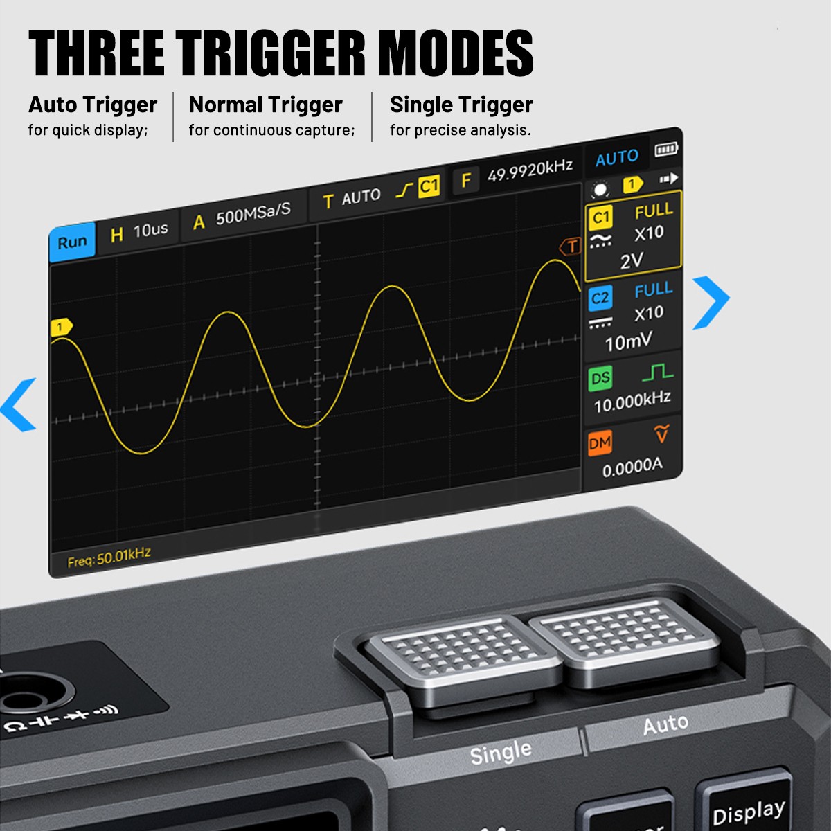 FNIRSI 2D15P Touchscreen Digital Oscilloscope Multimeter Signal Generator 100MHz