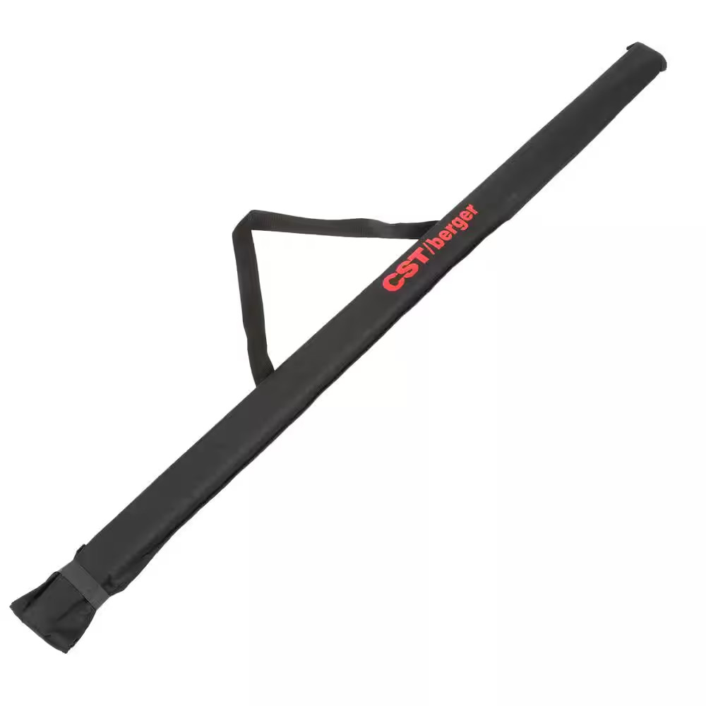 25 Ft. Fiberglass Rectangular-Shaped Leveling Telescoping Rod with Carrying Bag