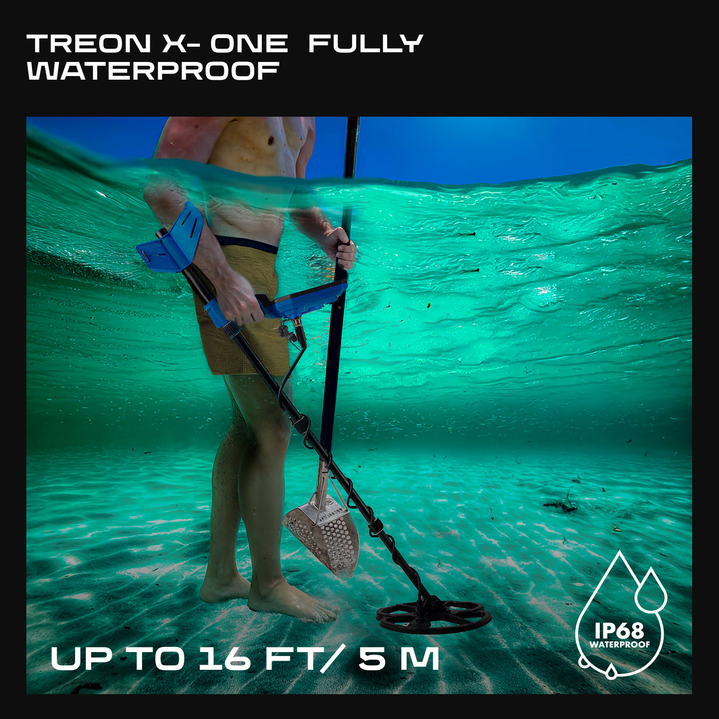 CKG Professional Metal Detector TREON for Adults, Frequency 18.75 kHz