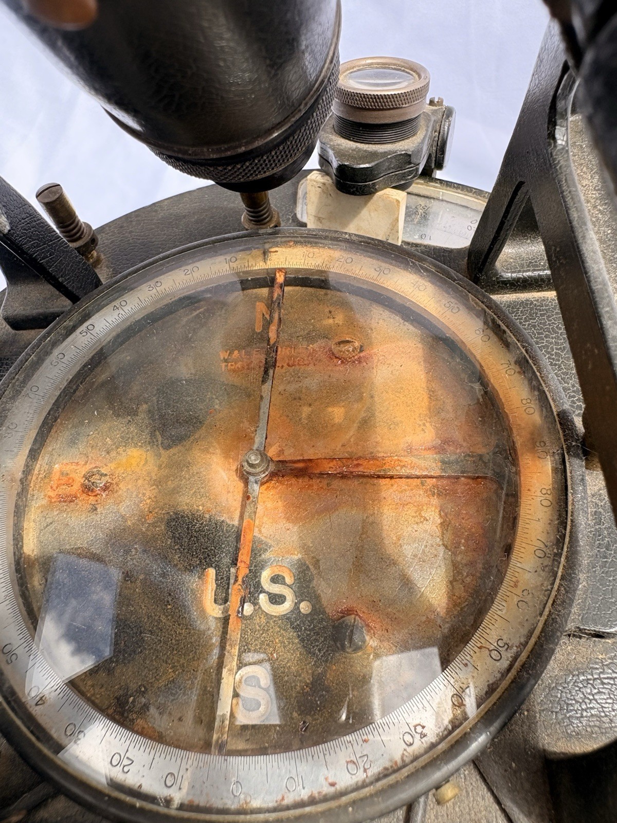 Vintage W. & L. E. Gurley Surveyor Transit Theodolite Troy NY Serial 441474