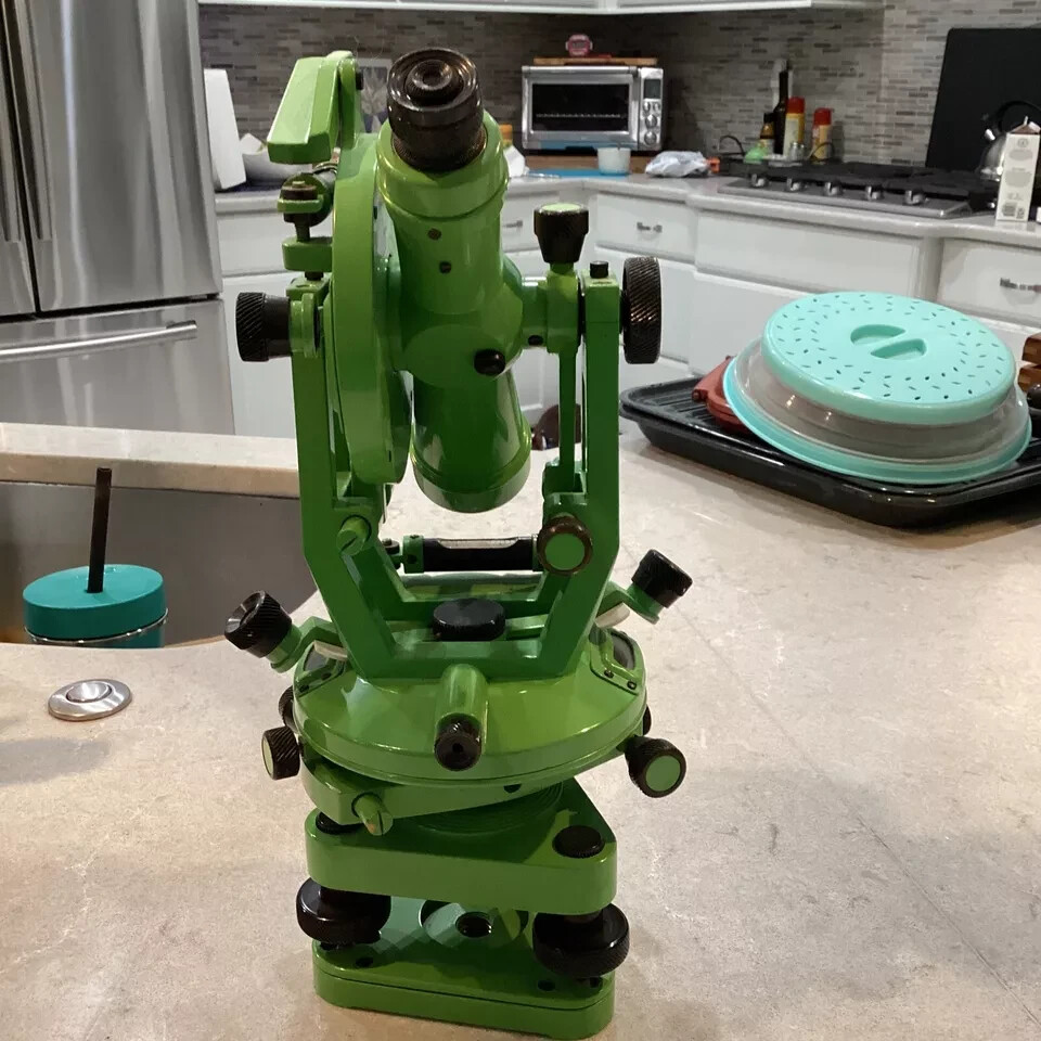 Topography Transit Vernier Theodolite w/ box for Survey and Accuracy 20″ sec