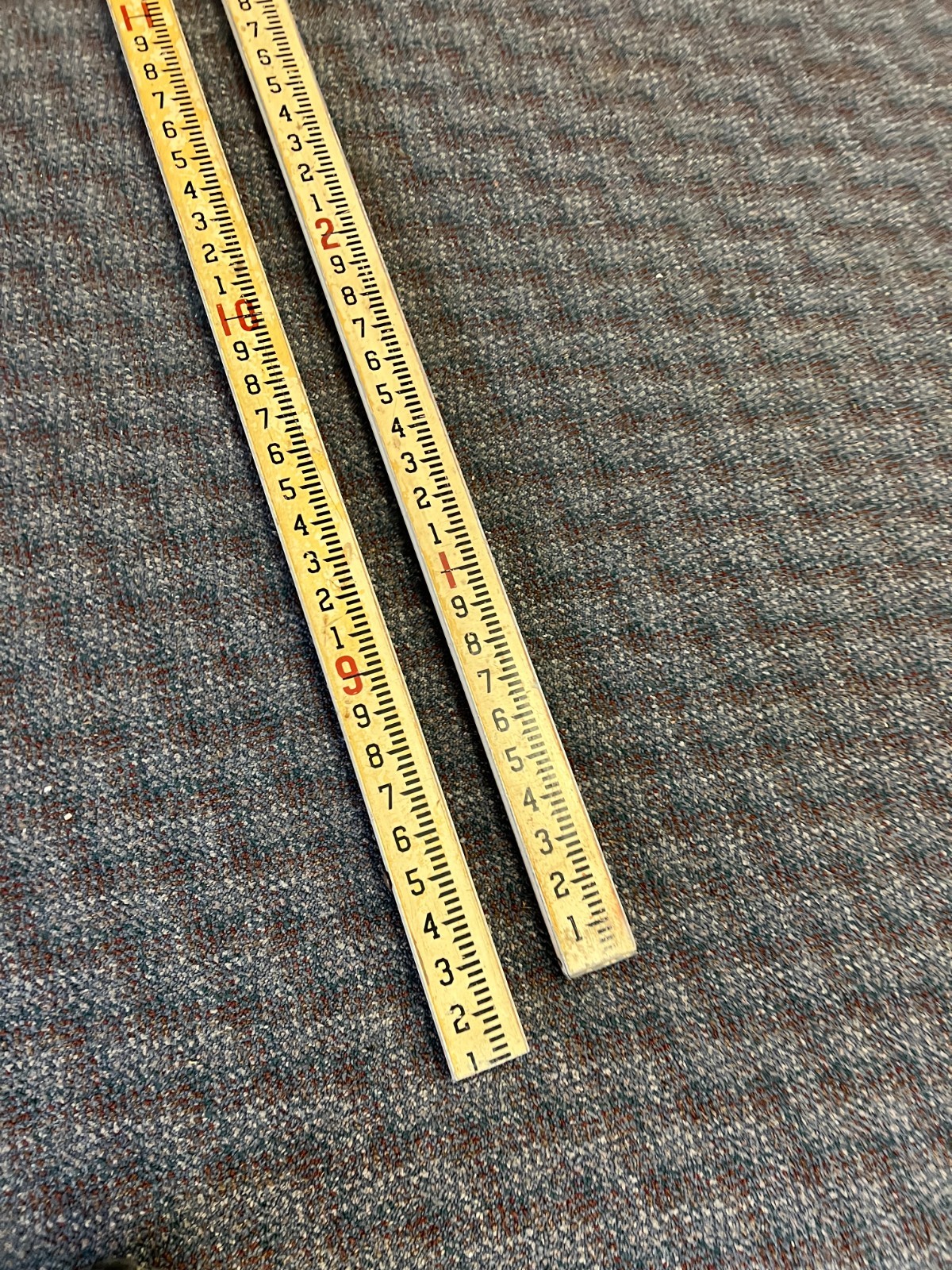 16 Ft ALUMINUM MEASURING STICK surveying rod rule surveyor vintage story pole