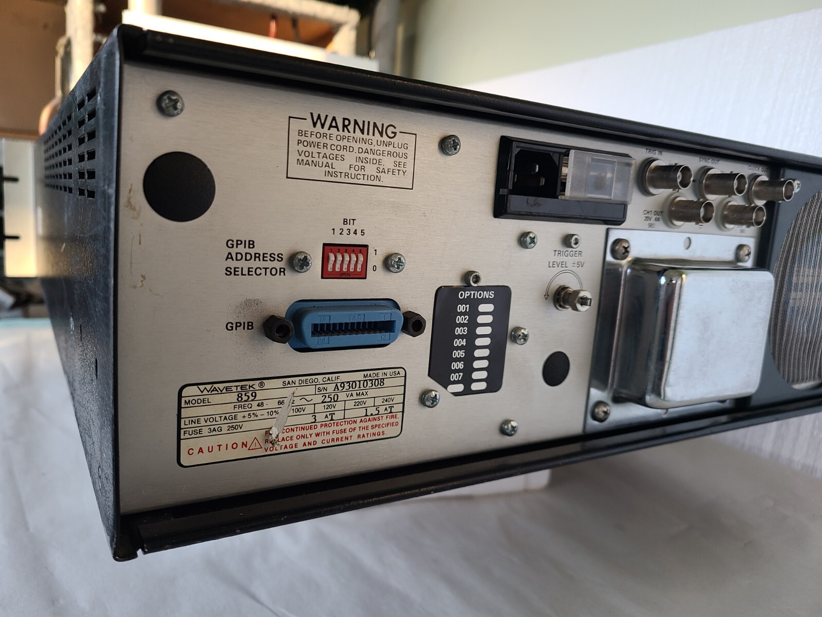 Wavetek 859 50mhz Programmable Pulse Generator, Powers Up, Untested