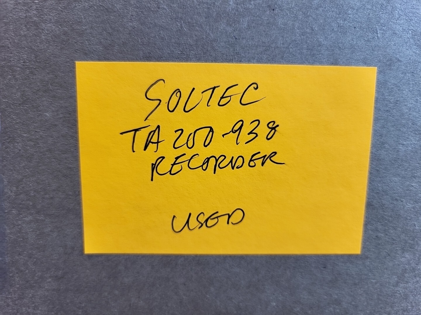 Soltec TA200-938 Portable AC Powered Thermal Array Recorder w/ Kyowa DB-120 Box