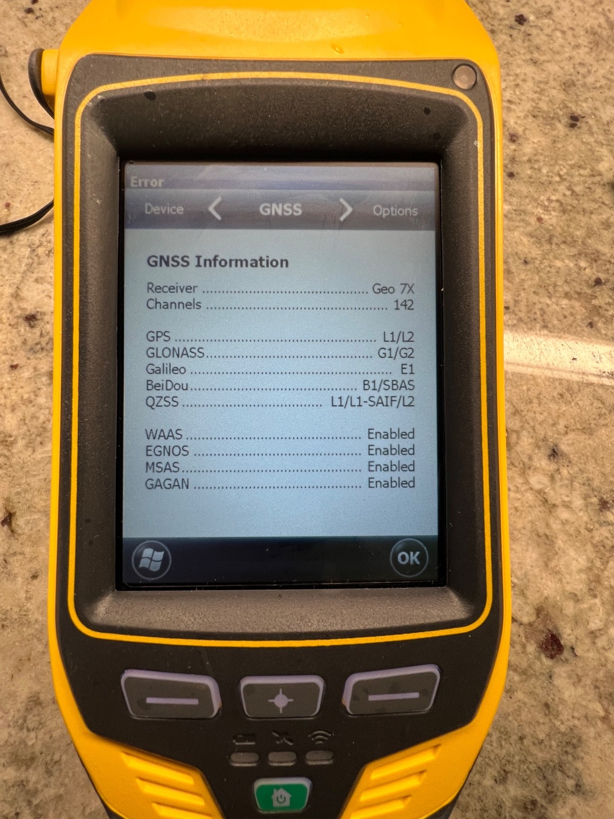 New in box (12/ 2014) Trimble Geo 7X – rangefinder, car charger, monopole, more!
