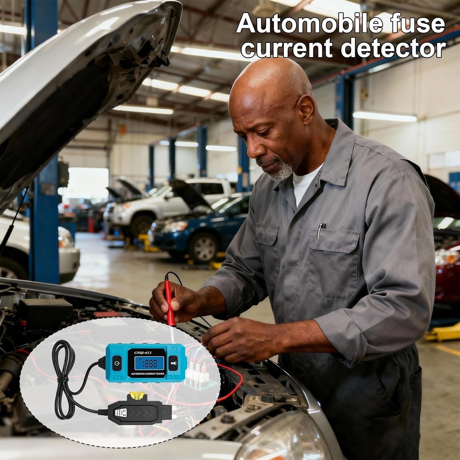 Automotive LED Car Blade Fuse Tester Fuse Leakage for Current Check CNBJ-611